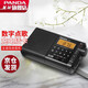 熊貓（PANDA） T-02便攜式全波段收音機老人專(zhuān)用插卡大容量充電復古多功能簡(jiǎn)單款戲曲廣播半導體 黑色標配