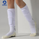 駿邁（JUNMAI）2024新款足球護腿板襪套足球襪兒童固定套插板護小腿比賽專(zhuān)業(yè)護具 白色三件套(襪套+護板+短襪子) 成人款