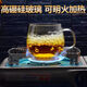 多川玻璃杯茶杯帶把家用花茶杯過濾泡茶杯耐熱玻璃杯子男女士辦公水杯 圓趣單杯))500ml