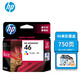 惠普（HP）46墨盒 適用 2020 2520 2529 2029 4729 46 墨盒 46彩色墨盒（約750頁(yè)）