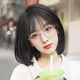 Actual Self假發(fā)女整頂短發(fā)波波頭自然仿真假發(fā)女減齡時(shí)尚假發(fā)女自然全頭套 甜美波波頭 黑棕色 短發(fā) 33cm