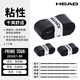 海德（HEAD）網(wǎng)球拍手膠吸汗帶羽毛球拍握把膠吸汗舒適綁帶 285651  黑色 3個(gè)裝