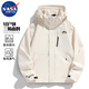 NASA MARVEL七夕情人節(jié)禮物夾克男沖鋒衣春秋連帽外套休閑上衣情侶款防風(fēng)登