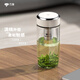 萬(wàn)象（WANXIANG）時(shí)尚玻璃杯男女士創(chuàng)意商務(wù)辦公杯大容量單層加厚水杯便攜車載茶杯 U269-乳白色-370ml