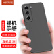 HotFire 適用三星s22+手機(jī)殼 SAMSUNG Galaxy保護(hù)套 防摔硅膠升級(jí)鏡頭全包男款女個(gè)性簡(jiǎn)約潮-靜夜黑