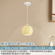 祎琳（yilin）2025網(wǎng)紅床頭小吊燈主臥室陽臺玄關(guān)走廊現(xiàn)代簡約餐廳客廳具 藤球吊燈單頭盤1個裝三色調(diào)光-8