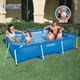 INTEX 28273加高加厚成人兒童玩具方形游泳池家庭管架可移動(dòng)折疊養魚(yú)池