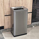 GNF 垃圾桶大容量不銹鋼商用洗手間擦手紙桶公共衛生間廁所無(wú)蓋大號 【50L】拉絲銀（配不銹鋼內桶）