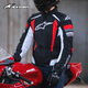 Alpinestars T-GP X a星摩托車騎行服機車服秋冬防水保暖騎士服男騎行夾克 黑白亮紅色 XXL