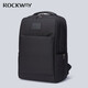 巖途（rockway）商務電腦背包男雙肩包大容量通勤男士防潑水16英寸筆記本雙肩背包 黑色 尺寸42*30*14.5厘米