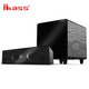 ibass 官方魔柜6代無線藍牙音響 大功率hifi手機電腦客廳電視K歌家用辦公臺式重低音炮桌面音箱 魔6配10寸巨炮【黑】