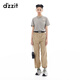 DZZIT【爆款補(bǔ)單】地素休閑褲夏季時(shí)尚百搭都市風(fēng)褲子女 深卡其色 M