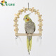 寵兒新家原色實(shí)木秋千 吊環(huán)鳥(niǎo)玩具 鸚鵡玩具用品  益智玩具 鸚鵡秋千