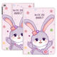 zoyu 老款iPad4保護(hù)套 ipad3保護(hù)殼 ipad2適用于蘋果平板電腦全包防摔a1458 紫色可愛兔【配鋼化膜】