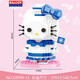 貝樂(lè )迪凱蒂貓小貓咪積木拼裝樂(lè )趣拼圖高難度成人模型男孩女生兒童玩具 HelloKitty水手760顆粒