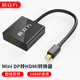 倍立方 Mini DP轉(zhuǎn)HDMI轉(zhuǎn)換器 雷電2接口轉(zhuǎn)接頭 迷你DP轉(zhuǎn)接線 蘋果Mac/Air Pro接電視