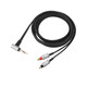Earmax 平衡線適用鐵三角ATH-MSR7B SR9 ES750 ESW950 A2DC 耳機(jī)線 黑單113A / 3.5MM 立體聲