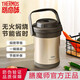 膳魔師（THERMOS） 燜燒鍋高真空不銹鋼保溫?zé)蹂伱饣鸫笕萘勘販徨乀CRA-1800系列 TCRA-1800-金色 1.8L