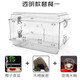 組格酷品（zoog）養蛇專(zhuān)用箱爬蟲(chóng)箱爬寵生態(tài)缸烏龜蝎子守宮蜥蜴角蛙造景亞克力籠子 透明款套餐（適用于大部分爬寵）