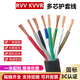 喬米特純銅RVV KVVR 6 7 8 10 12芯0.5/0.75/1.5平方多芯信號軟電纜線 純銅控制線 RVV 8芯X1.5平