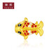 御邪黃金錦鯉轉運珠黃金999純金鯉魚(yú)路路通手鏈手串七夕情人節禮物 黃金燒藍錦鯉：0.4g