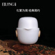 EILONG 宜龍家用辦公室創(chuàng)意簡(jiǎn)約旅行便攜陶瓷功夫茶具快客杯一壺一杯二杯泡茶器 無光白一壺一杯+丹寧布包