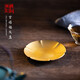 朱炳仁銅 宮禧福慶碟梅花碟手工抑菌 銅茶碟茶盤(pán)托盤(pán)家居節日果盤(pán) 宮禧福慶碟