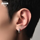 MYSH 925銀帶鉆菱形耳夾男士無耳洞耳釘單只耳環(huán)潮流韓版學(xué)生輕奢時(shí)尚高級(jí)感耳骨釘耳飾 無耳洞耳夾（一對(duì)）