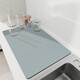 富夢(mèng)尚廚房臺面瀝水墊子吸水杯墊免洗隔熱墊碗盤(pán)桌布 靜謐藍 50x80cm