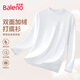 班尼路（Baleno）加絨長(cháng)袖t恤男青少年秋冬季寬松潮流半高領(lǐng)打底衫休閑百搭上衣