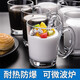 Ocean進口玻璃杯子家用牛奶早餐杯燕麥杯麥片杯可愛茶杯耐熱大容量水杯 單只315毫升