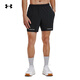 安德瑪（UNDERARMOUR）Project Rock強森Ultimate男子5英寸訓練運動(dòng)短褲1384217 黑色001 XL