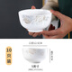 玉蝶景德鎮陶瓷碗套裝家用大湯碗吃面碗高顏值米飯碗骨瓷碗單個(gè) 5英寸大號飯碗(10個(gè)裝)