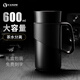 Vanow保溫杯男316不銹鋼大容量茶水分離泡茶杯辦公便攜帶手柄送禮杯子 商務(wù)黑600ml