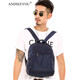 ANDSEEYOU品牌 雙肩包男 輕便防水男士雙肩背包休閑旅行背包純色男包小包 寶藍色小碼
