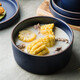 INSCRIPTION 北歐簡(jiǎn)約米飯碗 家用特色餐廳陶瓷餐具 7.5英寸湯碗-深海藍