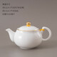 恒古（Heregur）青花陶瓷小號茶壺潮汕功夫茶具茶道配件茶器泡茶壺小容量家用單壺 金線（160mL）小茶壺160ml
