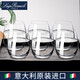 路易治·波米奧尼 意大利進(jìn)口水晶玻璃杯水杯套裝家用高顏值杯子牛奶果汁茶杯 宮廷水杯400ML六支+托盤(pán)