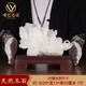唯藝思佳 天然玉石白菜擺件百財聚來(lái)高檔公司店鋪開(kāi)業(yè)禮品辦公室招財擺設 25厘米白菜（長(cháng)25厘米重7斤）