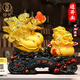 悟天八方納財(cái)白菜擺件招財(cái)金蟾開店開業(yè)禮物客廳辦公室前臺(tái)裝飾品擺件 小號(hào)八方納財(cái)沙金33*15*27CM