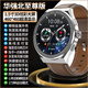 品勝高清大屏GT5pro華強北頂配保時(shí)捷智能手表成人男款可接打電話(huà) 銀色棕皮