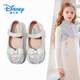 迪士尼（Disney）童鞋女童春秋中國風(fēng)古典漢服鞋兒童繡花鞋皮鞋DF1066 藍(lán)色 28碼 