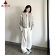 夏雨瑤灰色棒球服外套女春秋2025年新小個(gè)子香風(fēng)寬松夾克短款上衣服 【灰色】 M 45/55kg