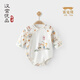 漢宮優(yōu)品嬰兒包屁衣長(cháng)袖新生兒哈衣純棉睡衣國潮連體衣春季滿(mǎn)月兔寶寶衣服 剪紙兔 59cm