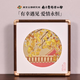 南京歷代云錦博物館非遺手工銀杏桌面擺件書房客廳愛(ài)情送新人送朋友伴手禮禮品工藝品 四則織金有幸御見(jiàn)-銀杏擺件 22*22