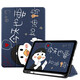 zoyu iPad11保護套帶筆槽2025新款11英寸A16芯片適用蘋(píng)果iPad10第十代平板三折軟殼全包防摔卡通可愛(ài) 今天也要加油鴨【配鋼化膜】 2025款iPad11【A16芯片】/第十代