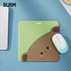 BUBM 鼠標(biāo)墊卡通可愛辦公室桌墊游戲鼠標(biāo)墊 防滑耐用筆記本電腦便攜鼠標(biāo)墊小號 KTSBD-B4 小熊