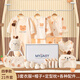 鵬優(yōu)嬰兒禮盒套裝新生兒衣服春秋純棉寶寶剛出生母嬰用品滿(mǎn)月見(jiàn)面禮物 21件套小熊四季款 66cm （建議0-6個(gè)月）