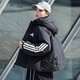 阿迪達斯（adidas） 官方艦店女裝羽絨服 秋冬新款運動服休閑保暖防風夾克中連帽外套 3866-黑色-主推款 M 165/88A