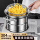 宇太（YUTAI）304不銹鋼多功能鍋湯鍋蒸鍋油炸鍋煮面鍋家用燃?xì)饽体侂姶艩t專用